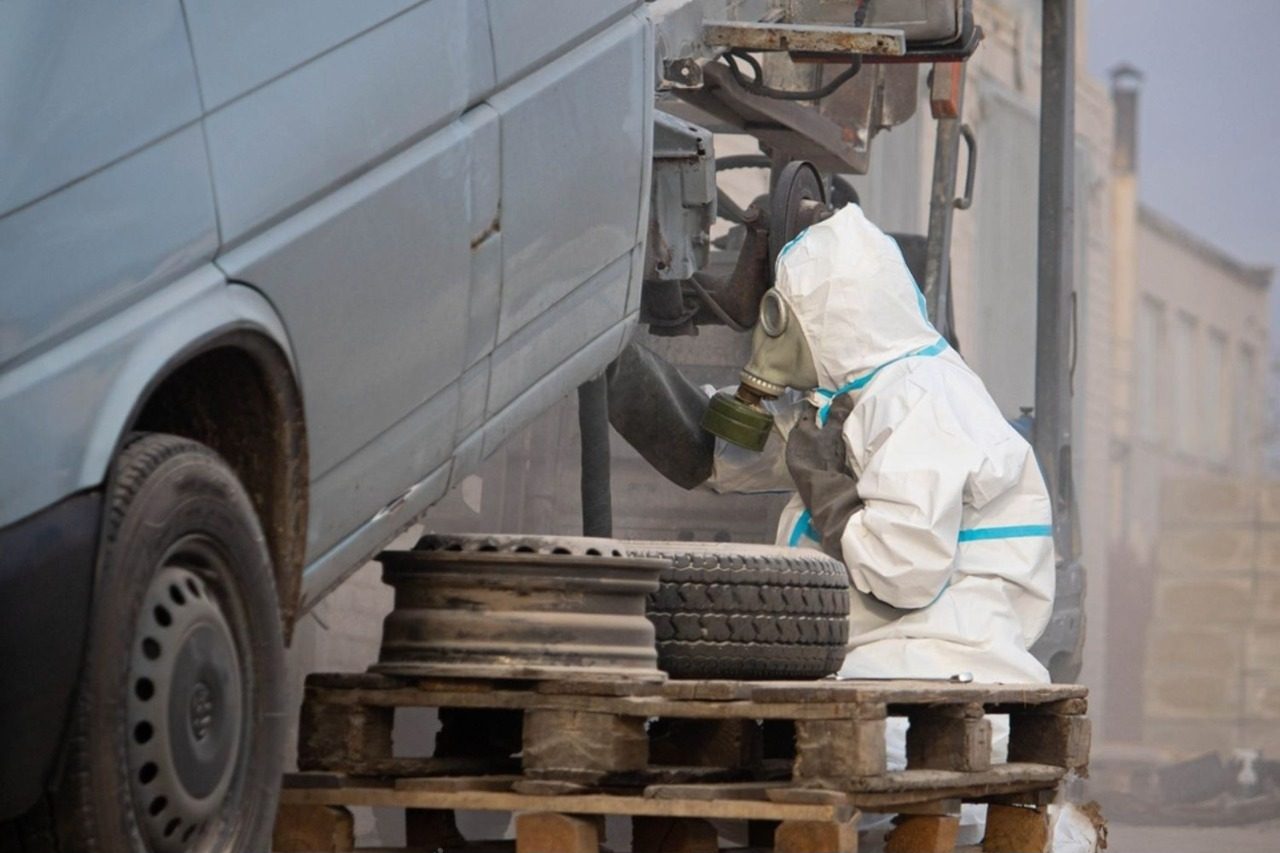 Aircraft Painting Sunshine Coast stock photo sandblasting of car body metal car restoration 2648589995 e1779500538784