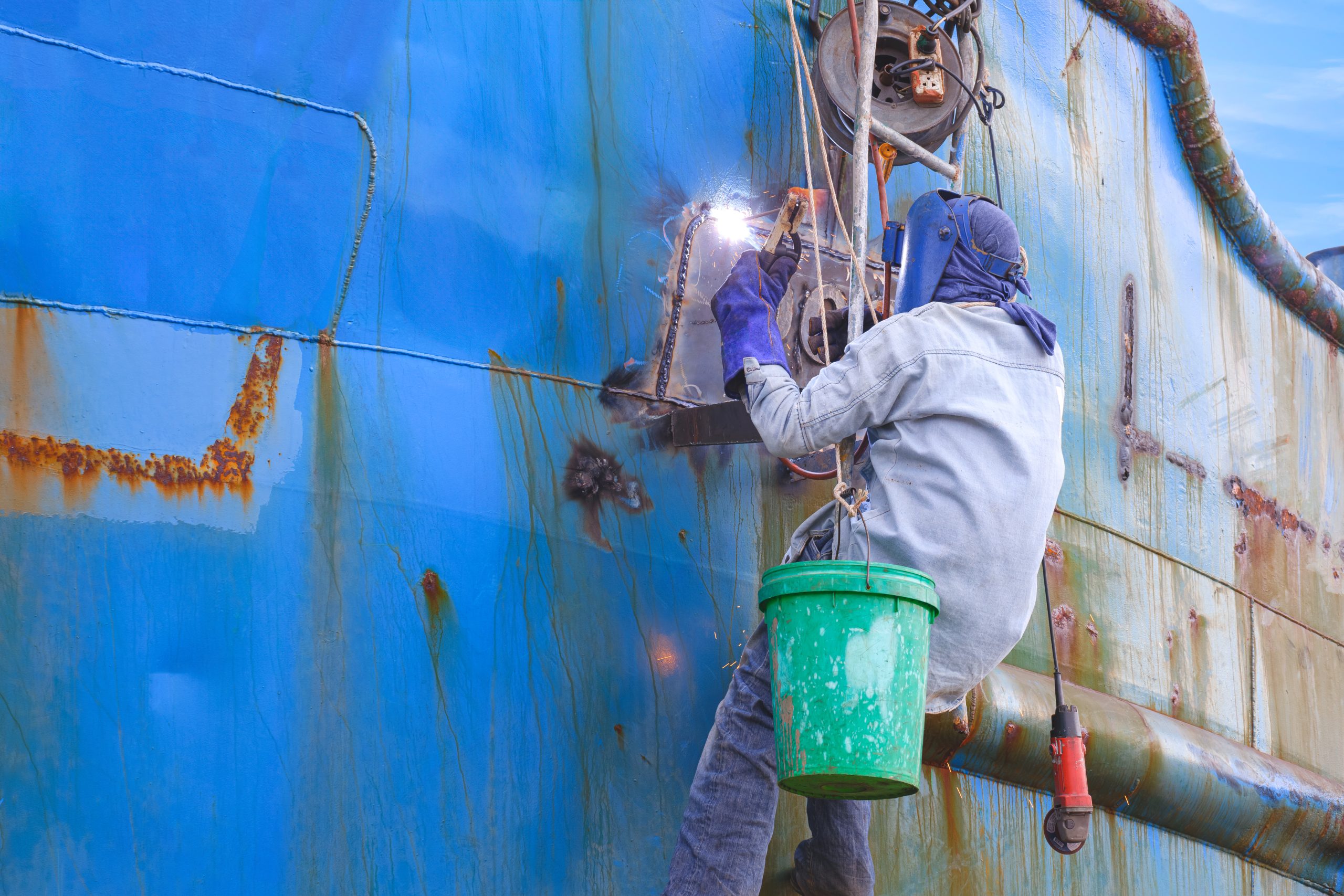 sandblasting rust removal gold coast